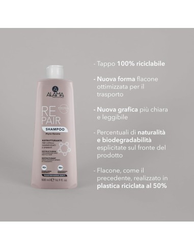 Shampoo Repair Ristrutturante 500ml - Alama