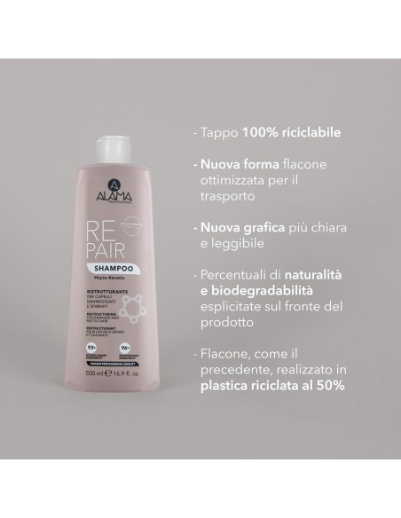 Shampoo Repair Ristrutturante 500ml - Alama