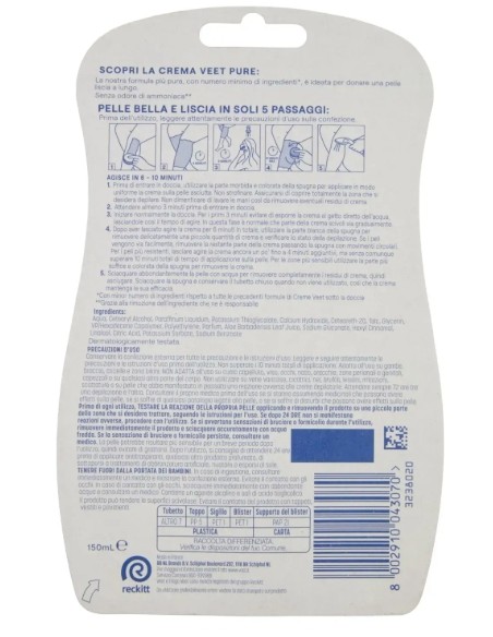 Crema Depilatoria Sotto la Doccia Silk & Fresh Pelli Sensibili 150ml
