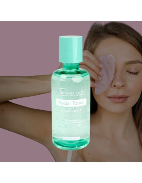 IDC INSTITUTE Facial Toner all’Acido Ialuronico – Tonico Viso Idratante 380ml