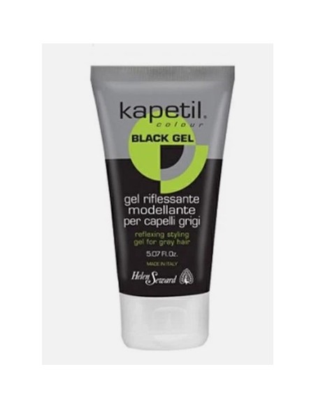 Kapetil Black Gel Riflessante e Modellante Per Capelli Grigi - 150ml