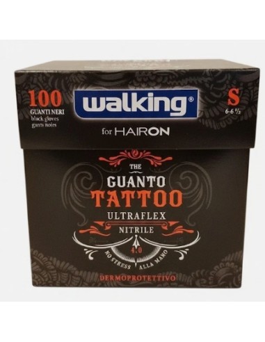 Guanti Tattoo ultraflex nitrile nero Walking...