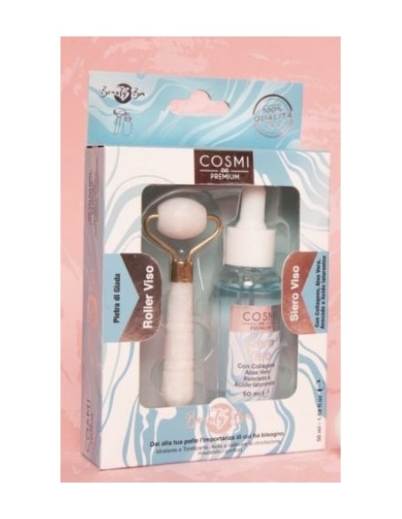 Siero Viso con Roller COLLAGENE / ACIDO IALURONICO - Cosmi Premium