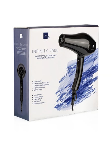 Labor Pro Phon Infinity 2500 Asciugacapelli Professionale 2000W - Nero