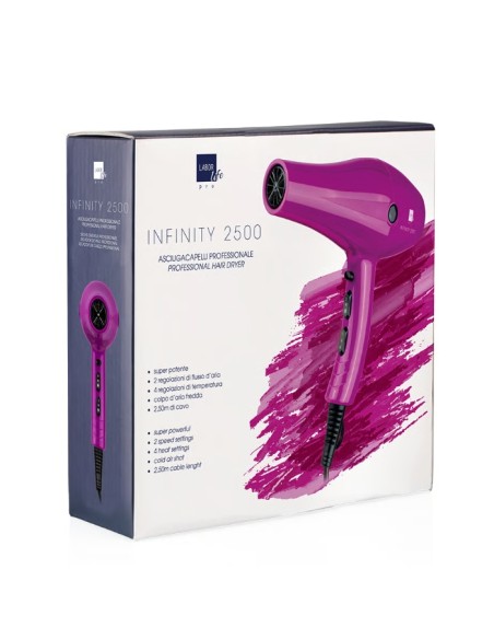 Labor Pro Phon Infinity 2500 Asciugacapelli Professionale 2000W - Fucsia