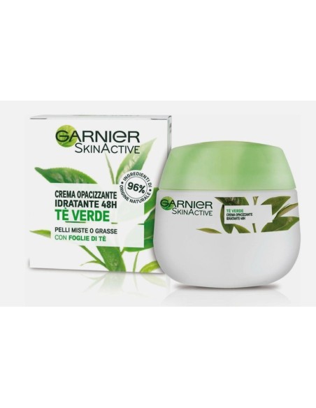 Garnier Crema Opacizzante Idratante  48h te' Verde