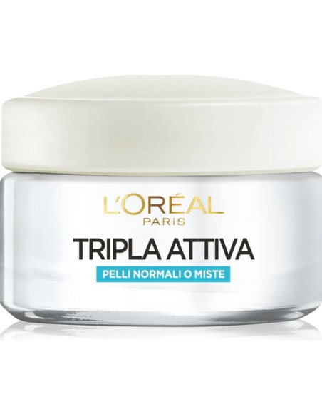 L'Oréal Paris Crema Viso Tripla Attiva 24H Idratazione Giorno