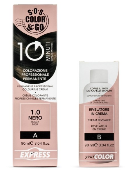Crema colorante 10min - 1.0 Nero - ALAMA