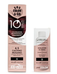 Crema colorante 10min - 4.5 Castano Mogano - ALAMA