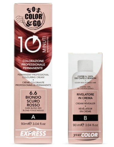Crema colorante 10min - 6.6 Biondo Rosso Scuro...