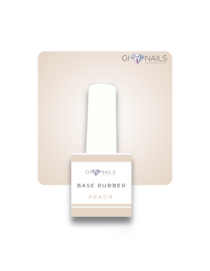 Base Rubber Pastel Peach HD 12ml - GIONAILS
