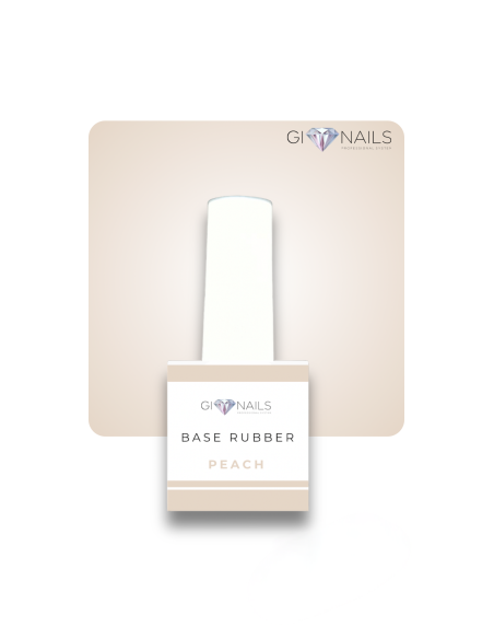 Base Rubber Pastel Peach HD 12ml - GIONAILS