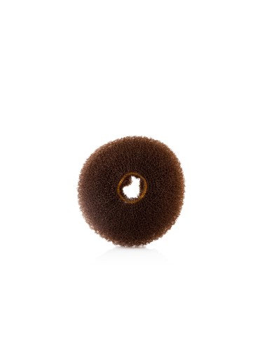Ciambella acconciatura piccola castano 8 cm -...