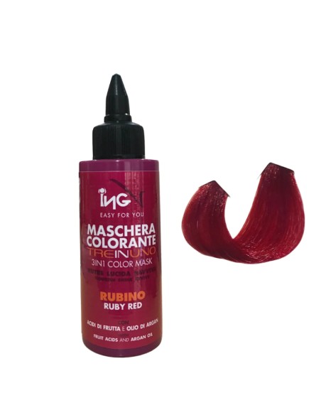 ING Maschera Colorante 3 in 1 Rubino - 100ml