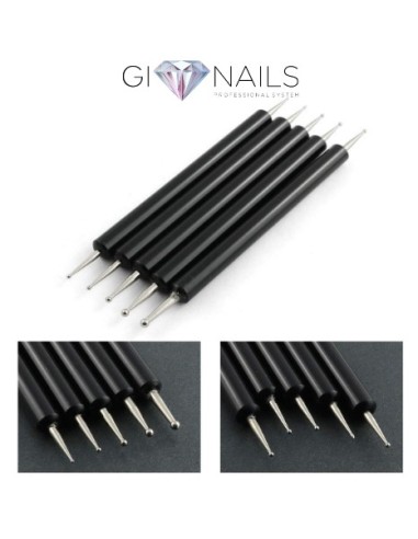 Set di 5 Applicatori Spotswirl Per Unghie
