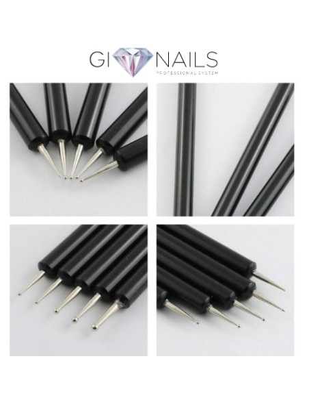 Set di 5 Applicatori Spotswirl Per Unghie