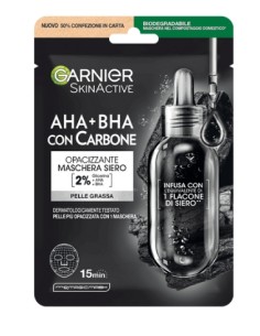 Maschera Nera in Tessuto Viso Pure Charcoal