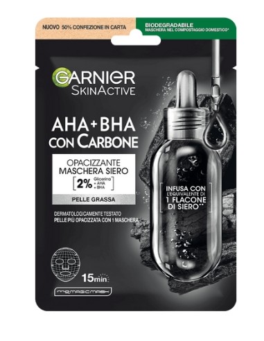 Maschera Nera in Tessuto Viso Pure Charcoal