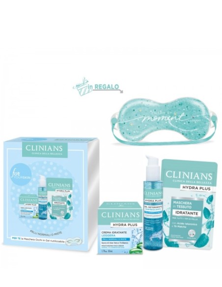 Clinians Cofanetto Hydra Plus Con Maschera Occhi Riutilizzabile