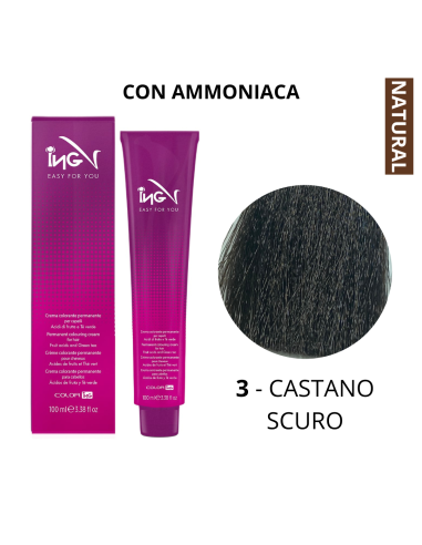 Crema Colorante (3 CASTANO SCURO) - COLOR ING