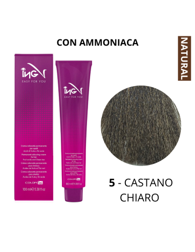 Crema Colorante (5 CASTANO CHIARO) - COLOR ING