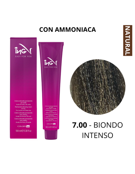 Crema Colorante (7.00 BIONDO INTENSO) - COLOR ING