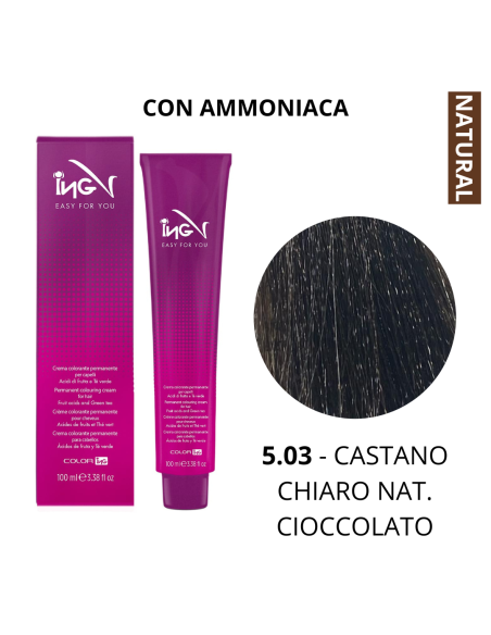 Crema Colorante (5.03 CASTANO CHIARO NAT. CIOCCOLATO) - COLOR ING