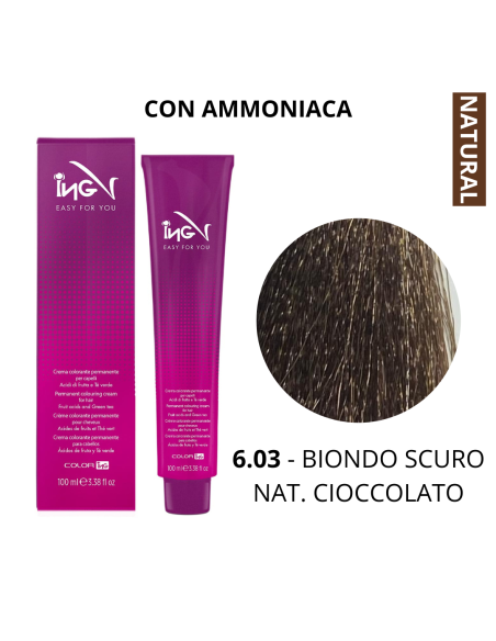 Crema Colorante (6.03 BIONDO SCURO NAT. CIOCCOLATO) - COLOR ING