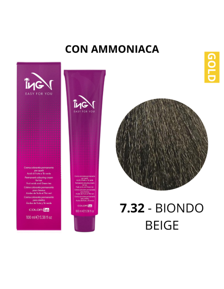Crema Colorante (7.32 BIONDO BEIGE) - COLOR ING