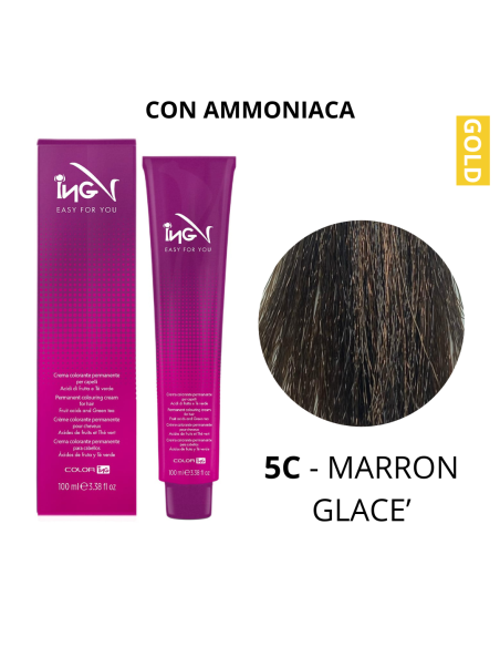 Crema Colorante (5C MARRON GLACE') - COLOR ING