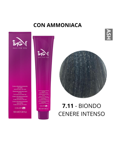 Crema Colorante (7.11 BIONDO CENERE INTENSO) -...