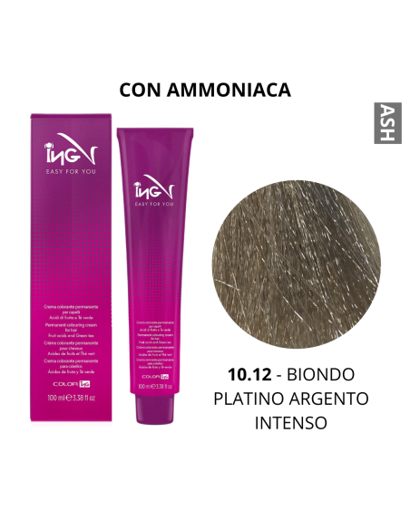 Crema Colorante (10.12 BIONDO PLATINO ARGENTO INTENSO) - COLOR ING