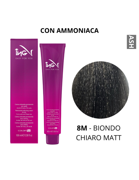 Crema Colorante (8M BIONDO CHIARO MATT) - COLOR ING