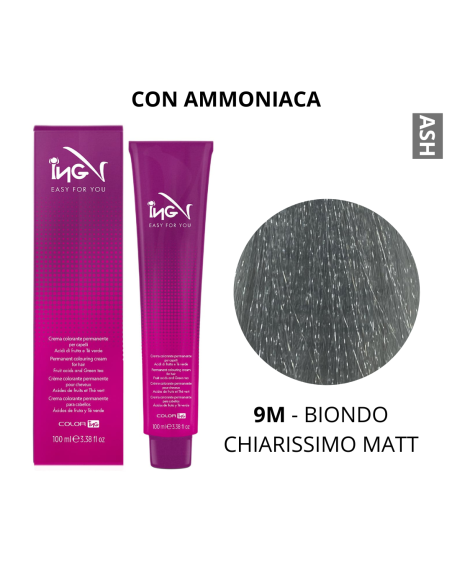 Crema Colorante (9M BIONDO CHIAR.MO MATT) - COLOR ING