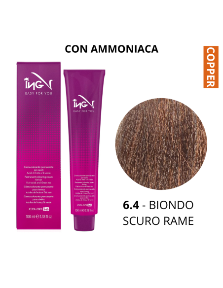 Crema Colorante (6.4 BIONDO SCURO RAME) - COLOR ING