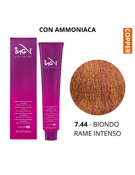 Crema Colorante (7.44 BIONDO RAME INTENSO) - COLOR ING