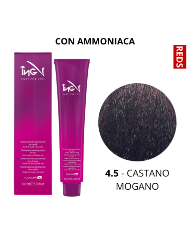 Crema Colorante (4.5 CASTANO MOGANO) - COLOR ING