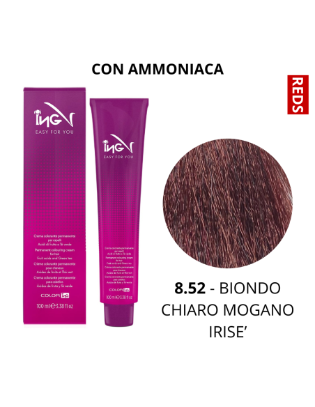 Crema Colorante (8.52 BIONDO CHIARO MOGANO IRISE') - COLOR ING