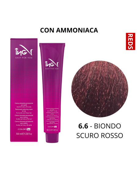 Crema Colorante (6.6 BIONDO SCURO ROSSO) - COLOR ING