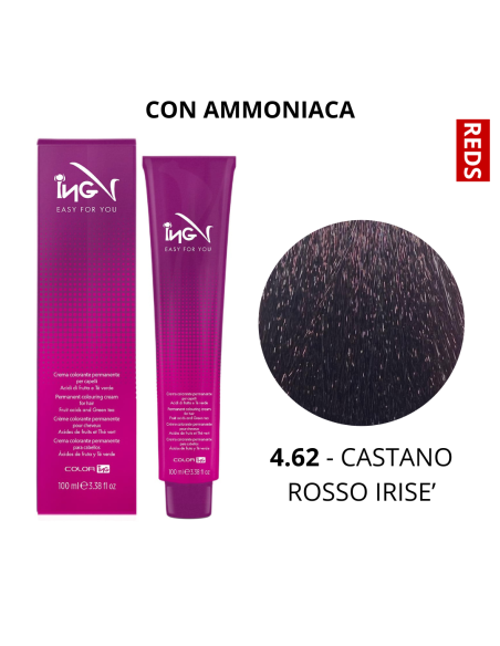 Crema Colorante (4.62 CASTANO ROSSO IRISE') - COLOR ING