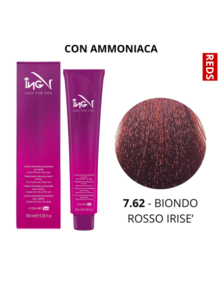 Crema Colorante (7.62 BIONDO ROSSO IRISE') - COLOR ING