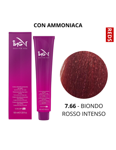 Crema Colorante (7.66 BIONDO ROSSO INTENSO) -...