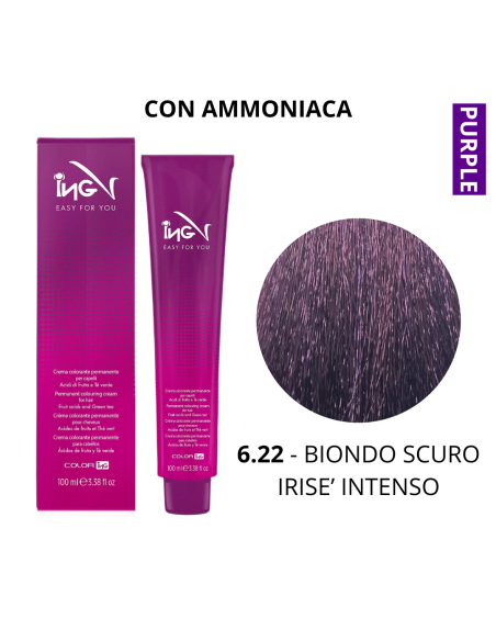 Crema Colorante (6.22 BIONDO SCURO IRISE' INTENSO) - COLOR ING