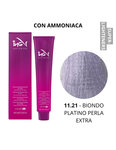 Crema Colorante (11.21 BIONDO PLATINO PERLA EXTRA) - COLOR ING