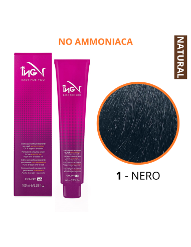 Crema Colorante NO Ammoniaca (1 NERO) - COLOR ING