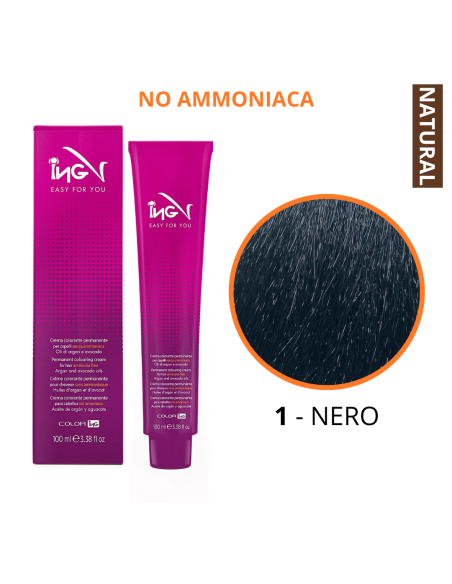 Crema Colorante NO Ammoniaca (1 NERO) - COLOR ING