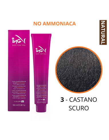 Crema Colorante NO Ammoniaca (3 CASTANO SCURO)...