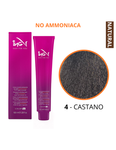 Crema Colorante NO Ammoniaca (4 CASTANO) -...