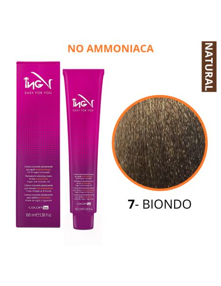 Crema Colorante NO Ammoniaca (7 BIONDO) - COLOR ING