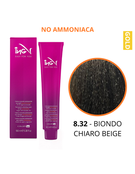 Crema Colorante NO Ammoniaca (8.32 BIONDO CHIARO BEIGE) - COLOR ING